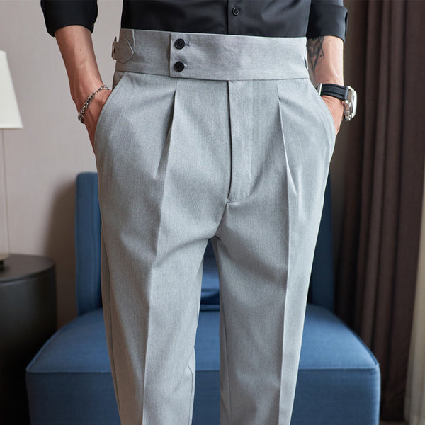 Men's Wear High-grade Straight-leg Trousers Q2