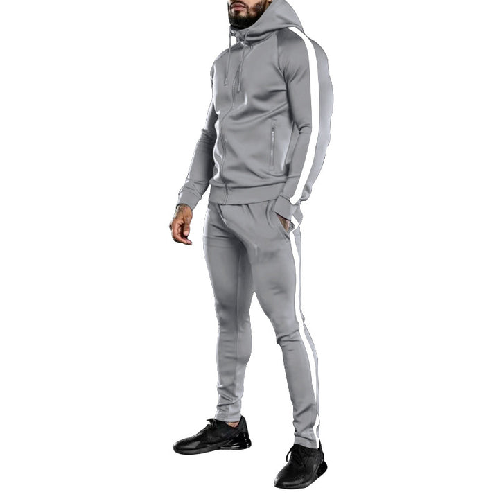 Plus Size Hooded Zip Cardigan Sports Suit - Super Amazing Store