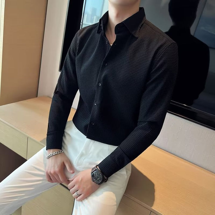 Men's Long-sleeved Business High-grade Slim Shirt Super Amazing Store