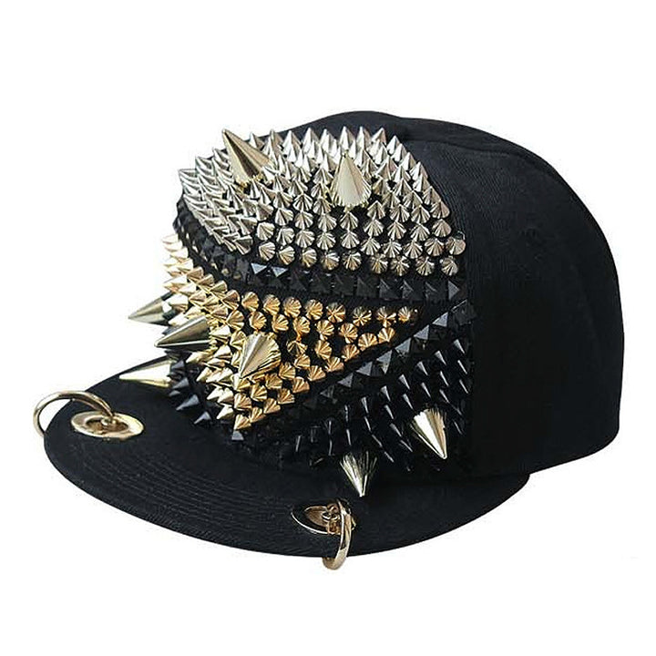 Flame Big Ghost Head Flat-brimmed Cap Rivet Baseball Cap - Super Amazing Store