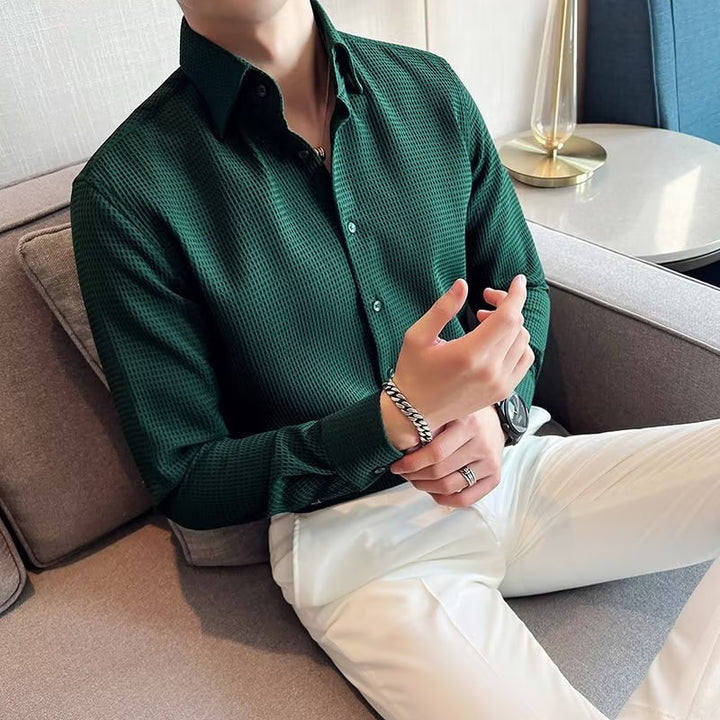 Men's Long-sleeved Business High-grade Slim Shirt Super Amazing Store