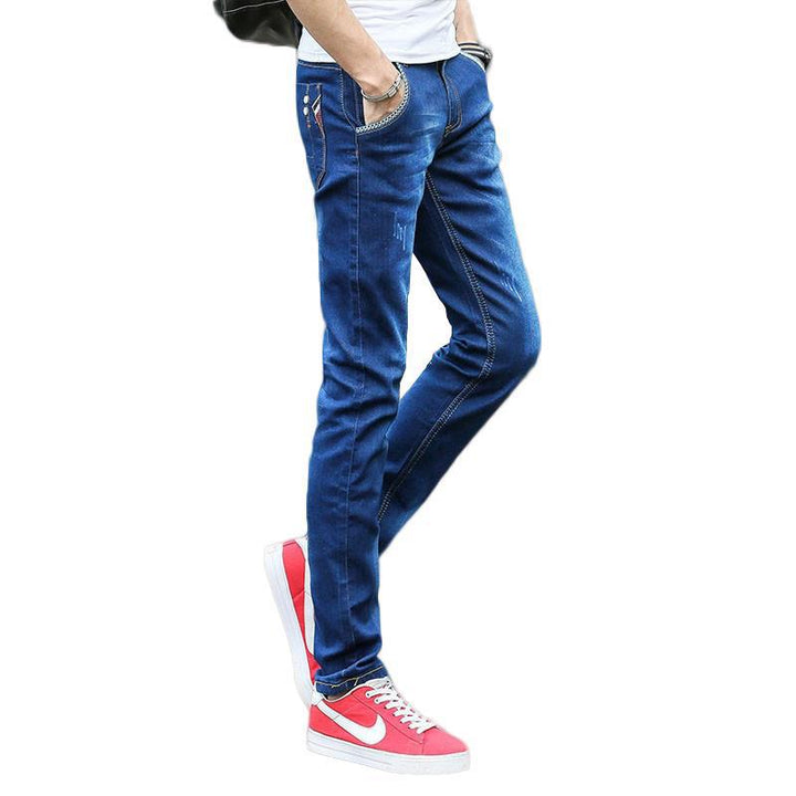 Stretch Slim Fit Skinny Thin Pants For Men Q2