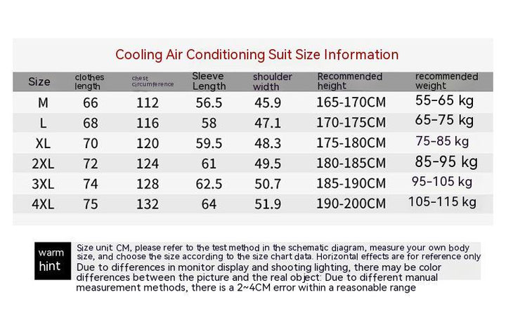 Outdoor labor protection clothes with built-in air conditioning for heat relief Q2