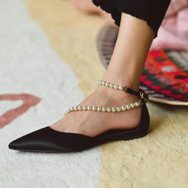 PEARL FLATS SHOES - Super Amazing Store