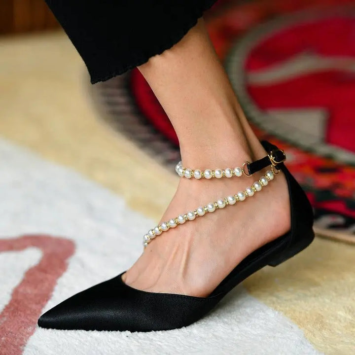 PEARL FLATS SHOES - Super Amazing Store
