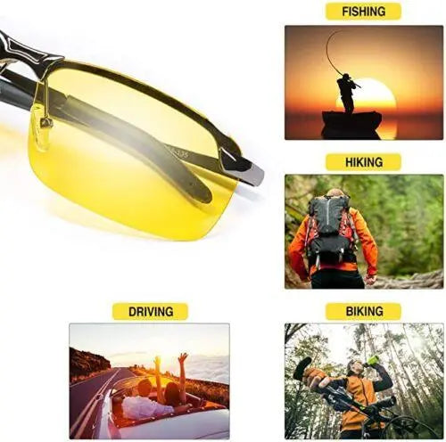 Polarized HD Night Driving Vision Glasses For Men & Women Aviator Sunglasses - Super Amazing Store