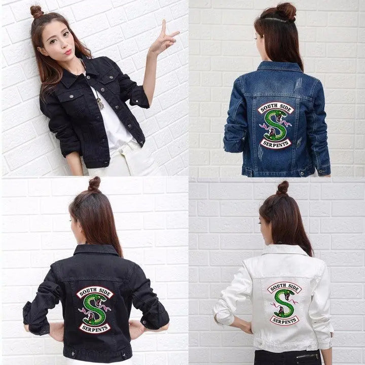 RIVERDALE SOUTHSIDE SERPENTS WOMEN DENIM JACKET - Super Amazing Store