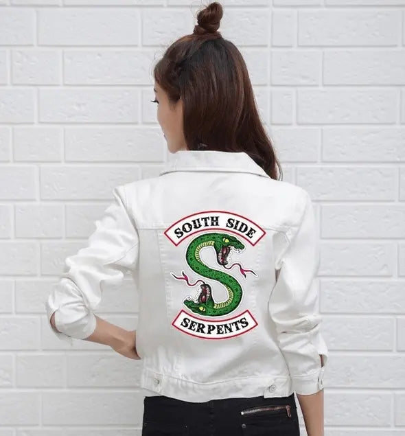 RIVERDALE SOUTHSIDE SERPENTS WOMEN DENIM JACKET - Super Amazing Store