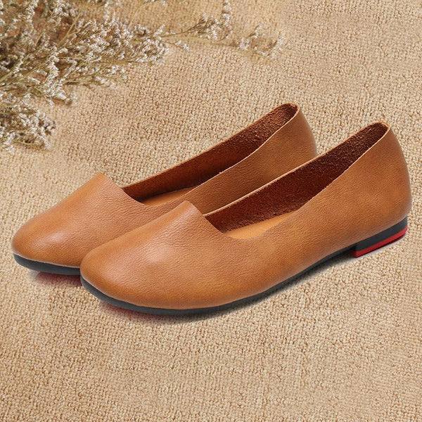 Round Toe Pumps Handmade Flats - Super Amazing Store