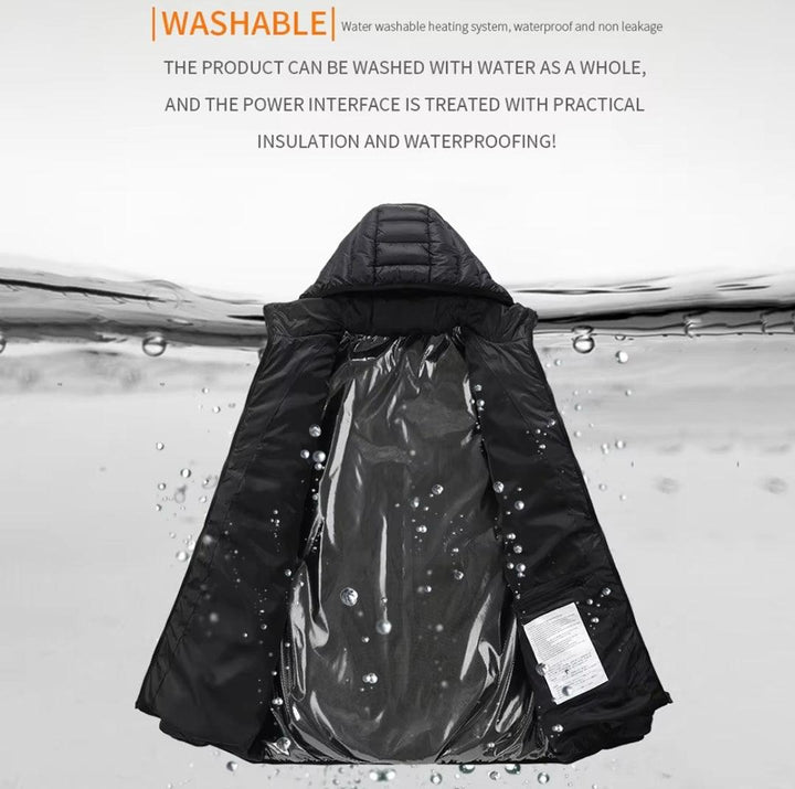 24 Areas Heated Cotton Clothes Jacket USB Heating Jacket Warm Snowfield heated Vests S-6xl Super Amazing Store