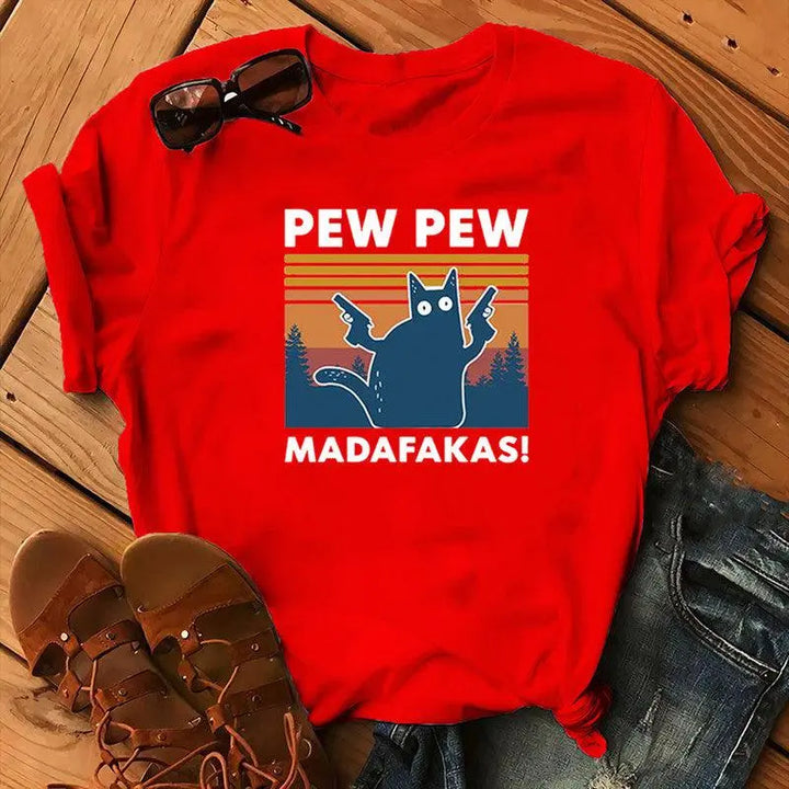 Short Sleeve Pew Maddakas T-Shirt European Size Top - Super Amazing Store