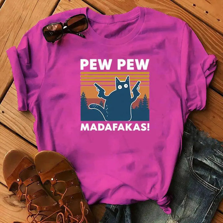 Short Sleeve Pew Maddakas T-Shirt European Size Top - Super Amazing Store