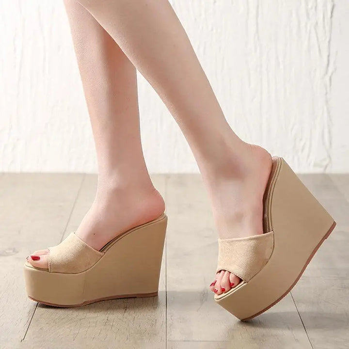 Simple And Comfortable Wedge Heel Platform Sandals And Slippers Women - Super Amazing Store