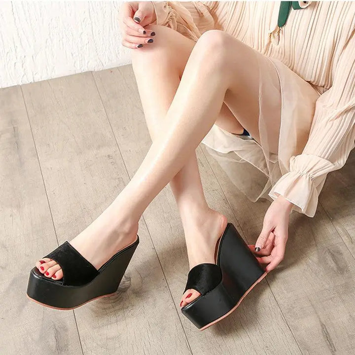 Simple And Comfortable Wedge Heel Platform Sandals And Slippers Women - Super Amazing Store