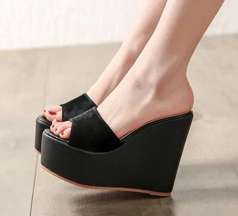 Simple And Comfortable Wedge Heel Platform Sandals And Slippers Women - Super Amazing Store