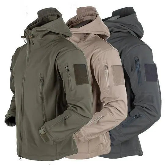 Soft Shell Jacket Men Windproof Hooded Jacket - Super Amazing Store