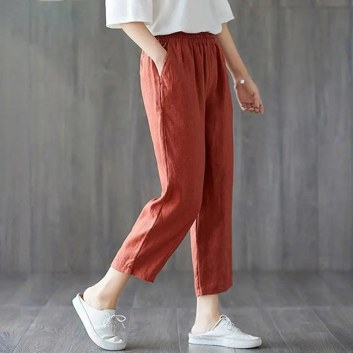 Spring And Autumn New Cropped Trousers Women Casual Pants - Super Amazing Store