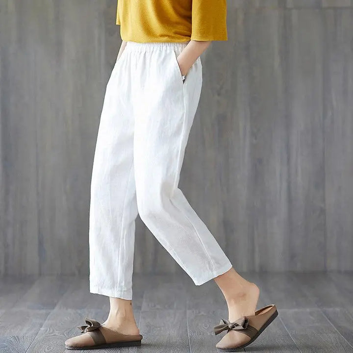 Spring And Autumn New Cropped Trousers Women Casual Pants - Super Amazing Store