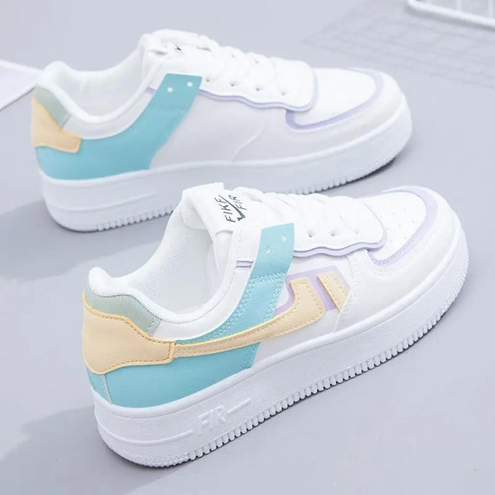 Super Amazing Store Women Sneakers White Tennis Slip on Female Row Shoes Platform Flats Casual - Super Amazing Store