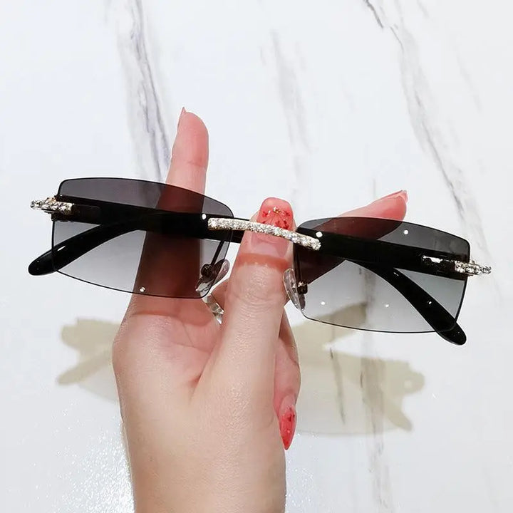 Trendy Diamond-cut Square Glasses - Super Amazing Store