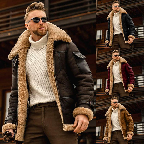 Winter Jacket Mens Military Fleece Warm Jackets Male Fur Collar Coats Army Tactical Jacket - Super Amazing Store