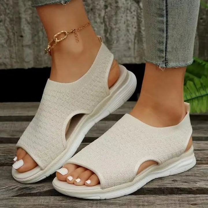 Womens Shoes Wedge Sandals Casual Walking Slingback Flat Size Summer - Super Amazing Store