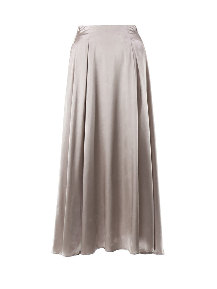 Women's Fashion Graceful Satin Satin Long Skirt - Super Amazing Store