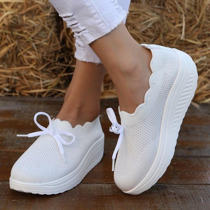 Women's New Fly-knit Sneakers Mesh Breathable - Super Amazing Store