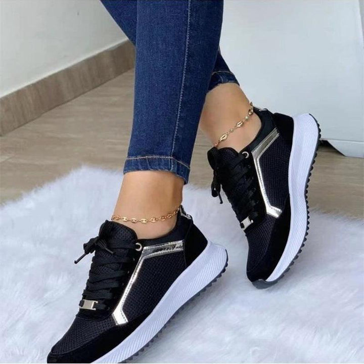 Breathable Round Head Flat Sneakers Women's Shoes - Super Amazing Store