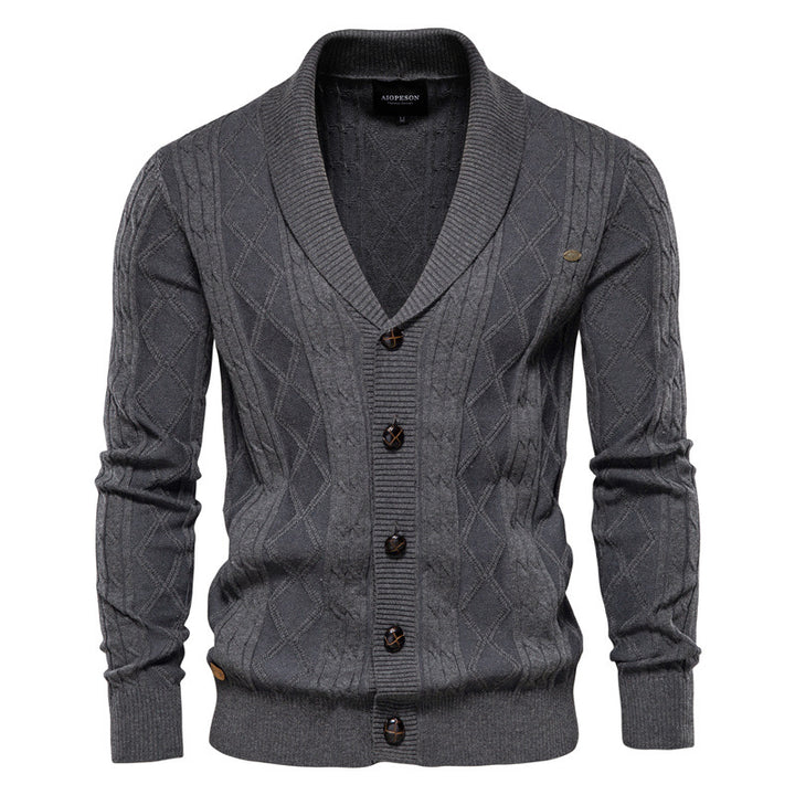 Men's Cardigan Sweater Padded Sweater Trend - Super Amazing Store