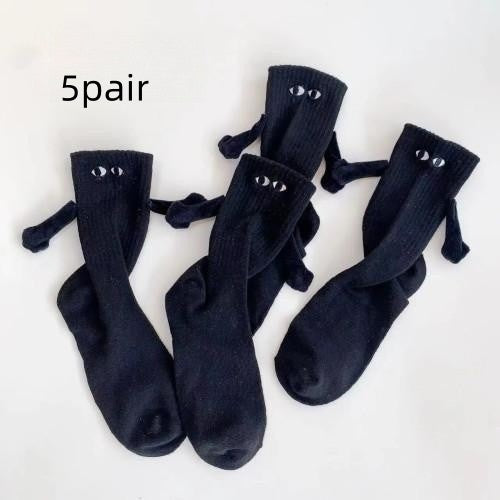 Magnetic Suction Hand In Hand Couple Socks Cartoon Lovely Breathable Comfortable Socks For Women Holding Hands Sock - Super Amazing Store