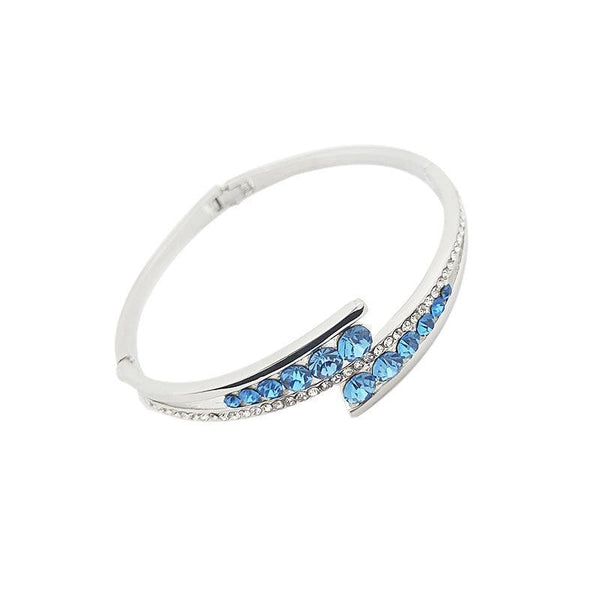 Emosa Jewelry Foreign Trade Amazon Adopts Austrian Imported Crystal Blue Round Bracelet - Super Amazing Store