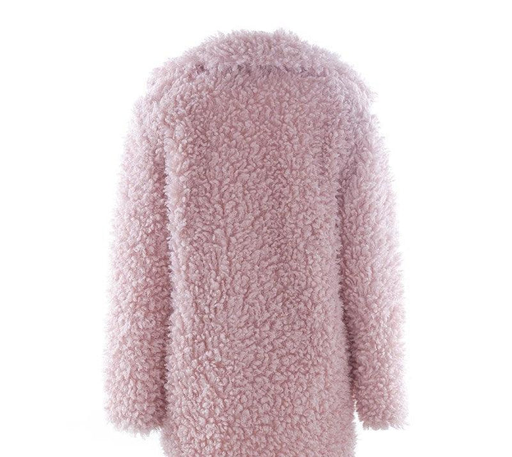 Women Loose Collar Fur Winter Fur Coat - Super Amazing Store