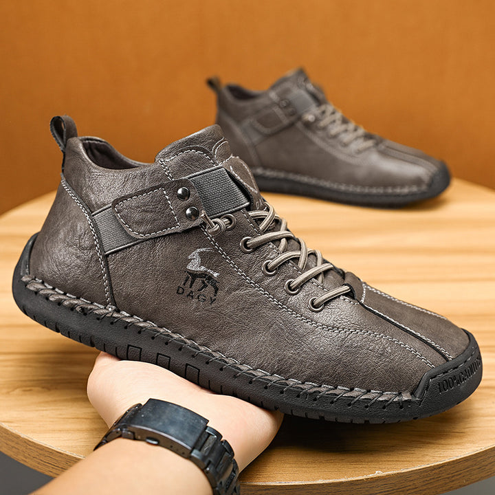 Fashion Men Sneakers Velcro Flats Shoes High Quality - Super Amazing Store