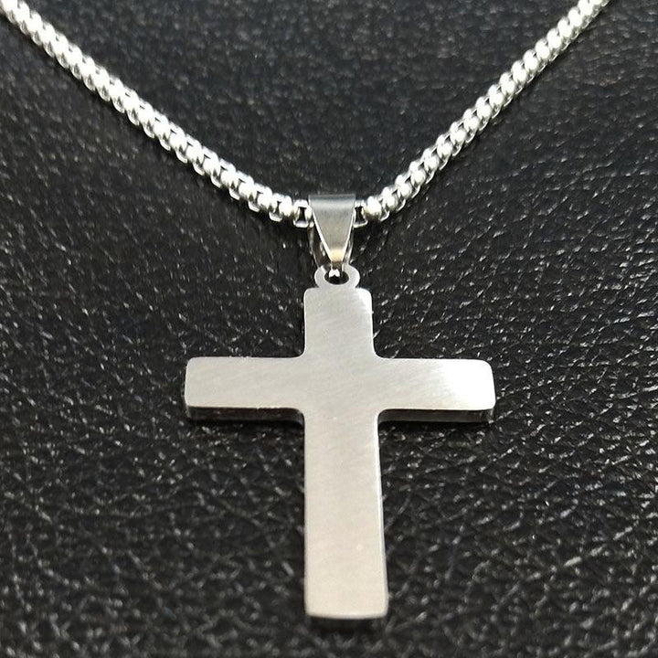 Popular Titanium Steel Cross Pendant Snake Bones Chain Necklace - Super Amazing Store