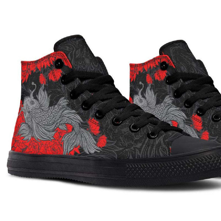 Printed Couple High-top Canvas Shoes - Super Amazing Store