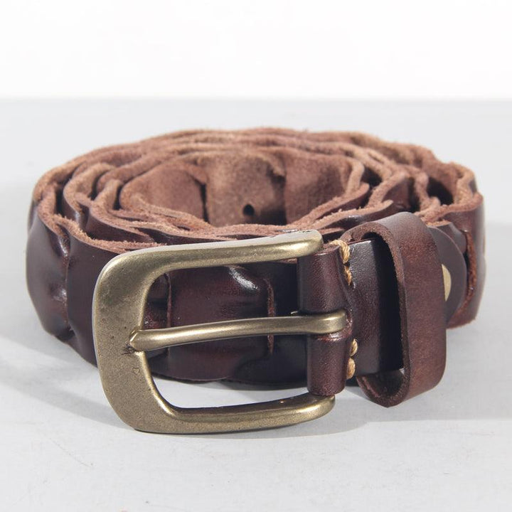 Leather Personality First Layer Cowhide Men's Belt - Super Amazing Store