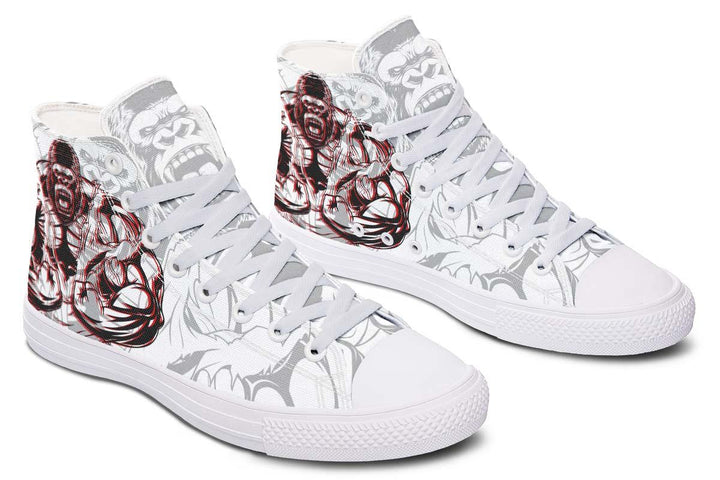 Printed Couple High-top Canvas Shoes - Super Amazing Store