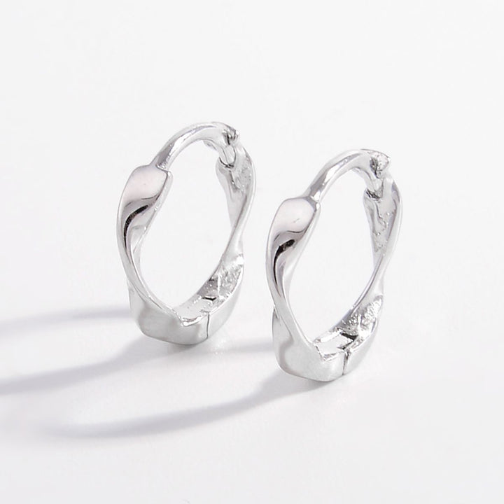 925 Sterling Silver Hoop Earrings Trendsi