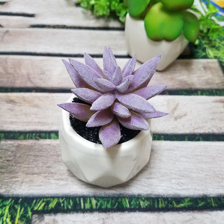 Artificial Succulent Bonsai Creative Ornaments for Home Table Garden Decoration Artificial Plants with Pot-Super Amazing Store