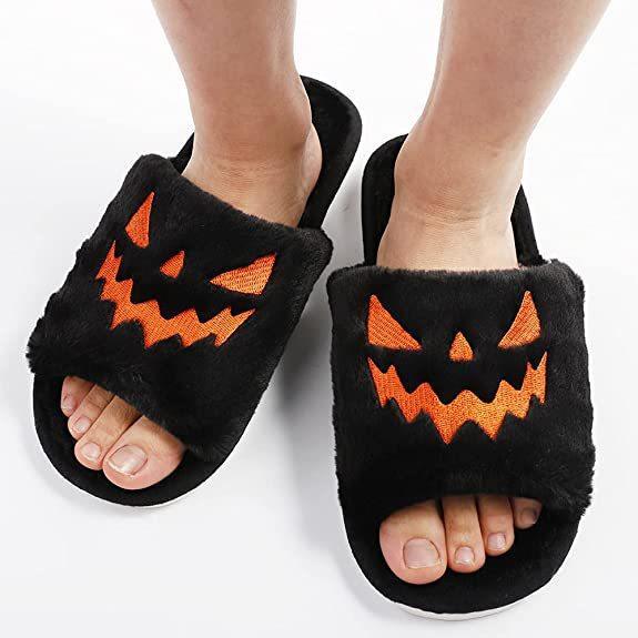 Halloween Shoes Winter Cute Warm Home Slippers Women - Super Amazing Store