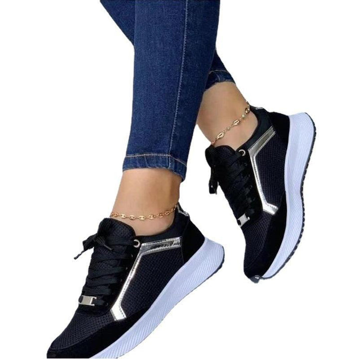 Breathable Round Head Flat Sneakers Women's Shoes - Super Amazing Store