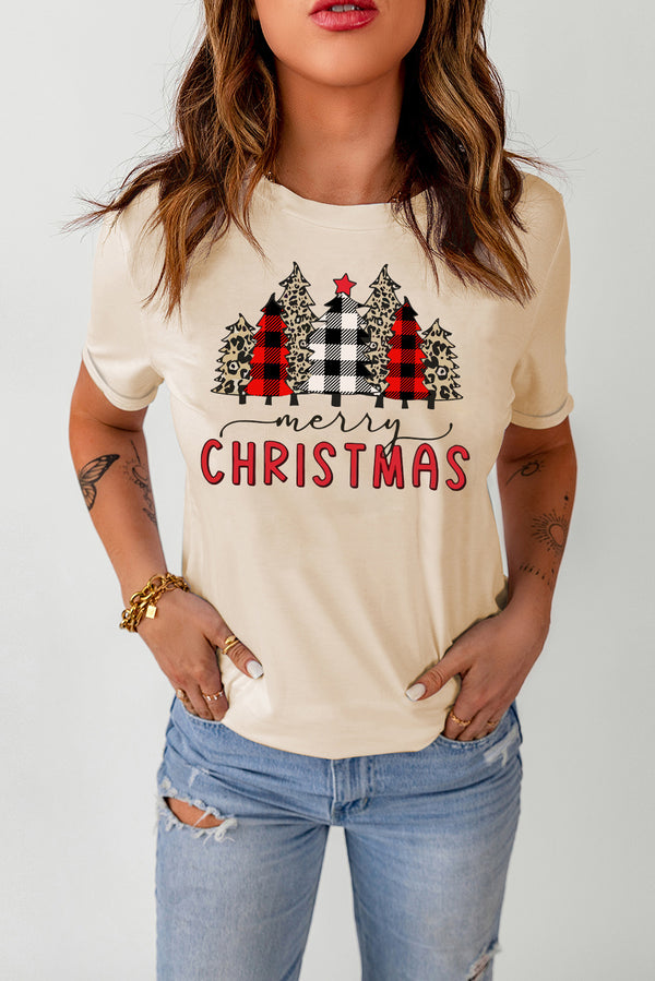 MERRY CHRISTMAS Graphic T-Shirt Trendsi