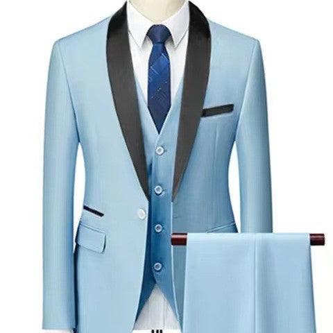 Men 3 Pieces Suit Set Men Wedding Suits Groom Tuxedos - Super Amazing Store