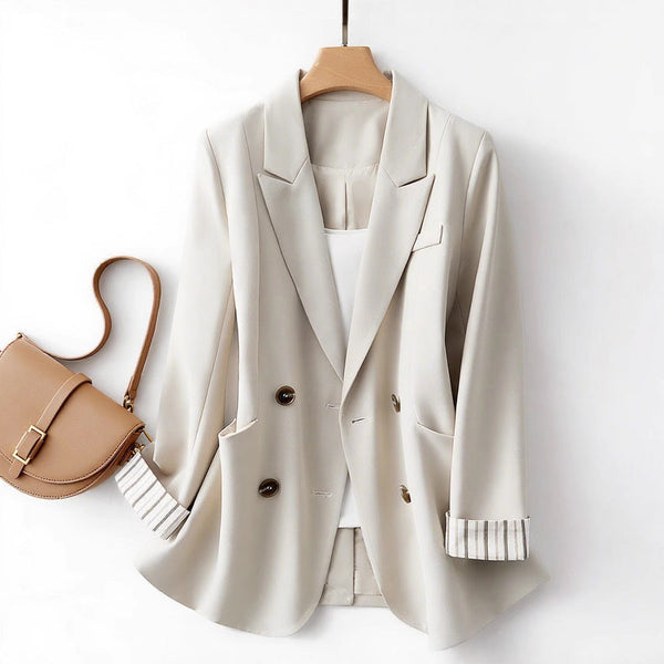 Solid Color Suit Coat Advanced Design Stripes Super Amazing Store