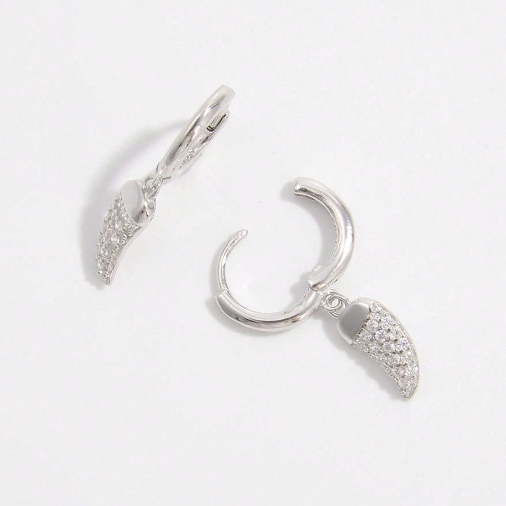 925 Sterling Silver Zircon Chili Shape Earrings Trendsi