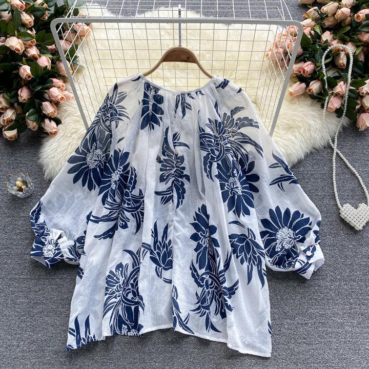 Women Western Style Puff Sleeves Top - Super Amazing Store