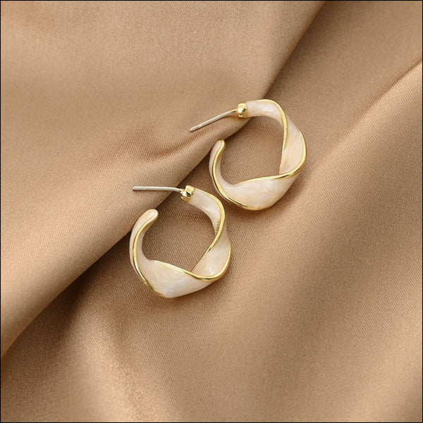 Alloy C-Hoop Earrings Trendsi