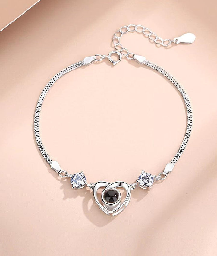 100 Kinds Of Silver Projection Bracelet Women I Love Your Creativity - Super Amazing Store