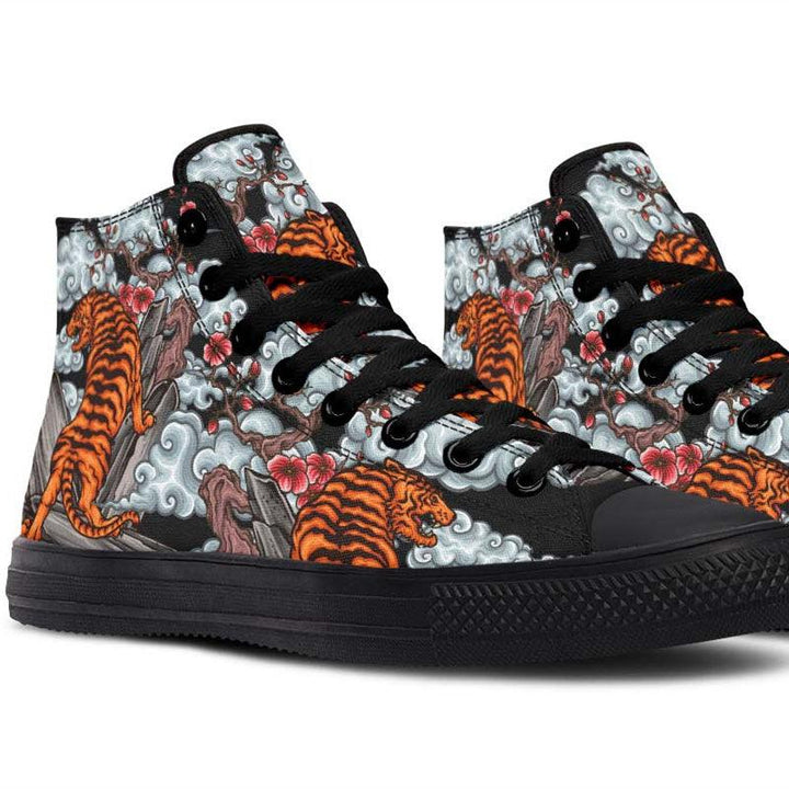 Printed Couple High-top Canvas Shoes - Super Amazing Store